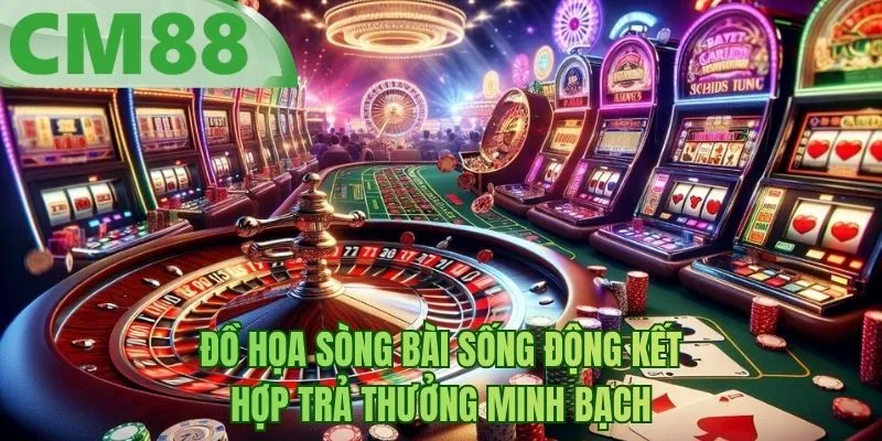 Đồ họa sòng bài sống động kết hợp trả thưởng minh bạch