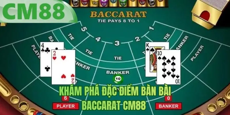 Khám phá đặc điểm bàn bài Baccarat BM88 