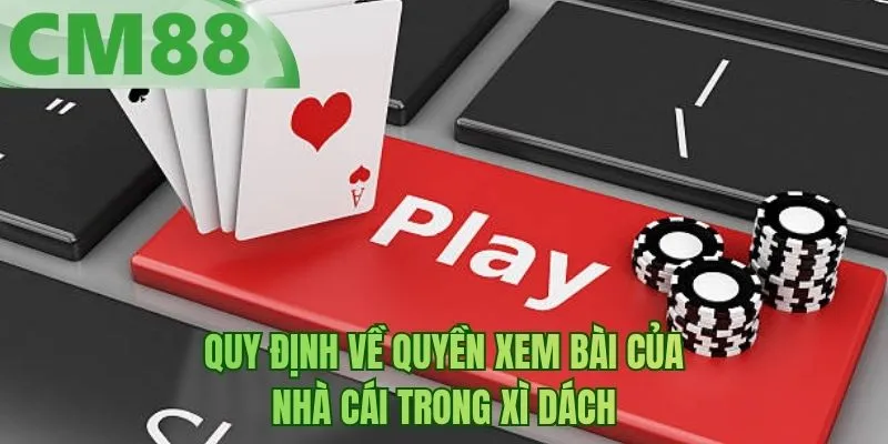 Quy định về quyền xem bài của nhà cái trong xì dách